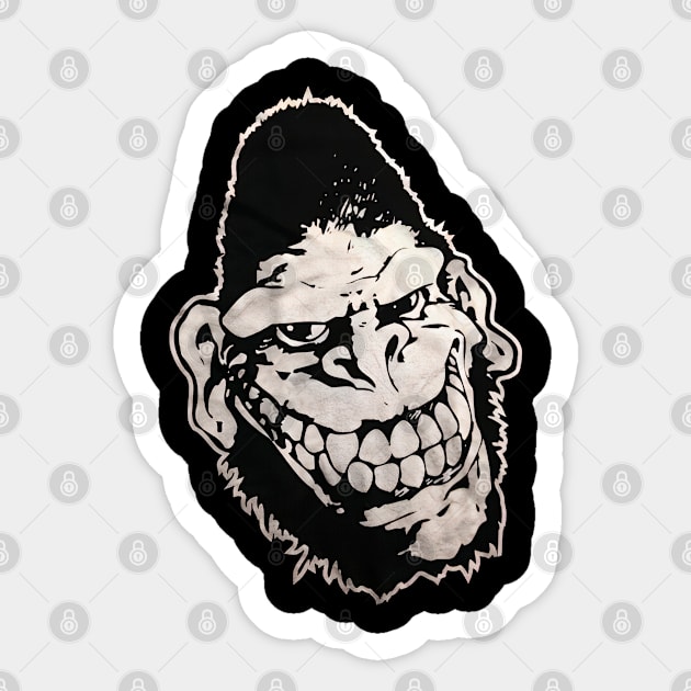 Gorrila Smile Sticker by Tonia Natsu